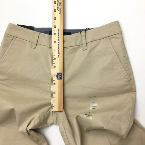 NEW Tommy Hilfiger Pants Khaki Tan Hampton Slim Chinos Stretch size 2 length 28" - Picture 9 of 11